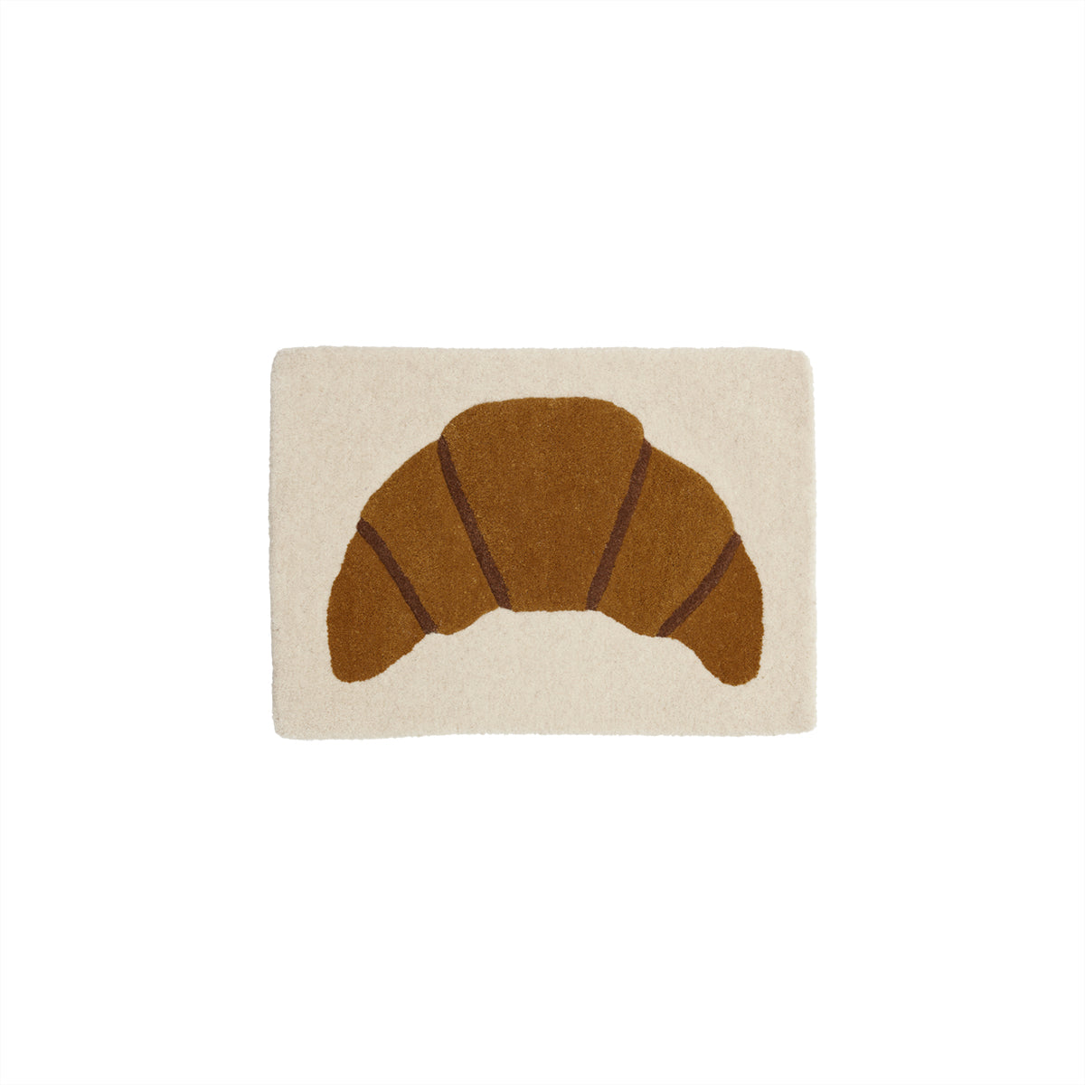 OYOY MINI Croissant Tufted Miniature Rug / Wallhanger Rug 301 Brown