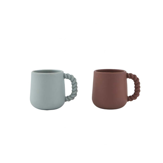OYOY MINI Mellow Cup - Pack of 2 Cup 309 Choko / Pale Mint