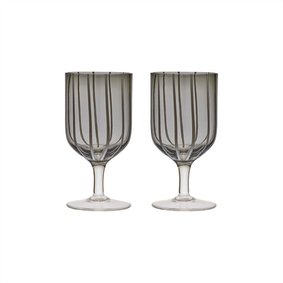 Charger l&amp;#39;image dans la galerie, OYOY LIVING Mizu Wine Glass - Pack of 2 Glass 203 Grey
