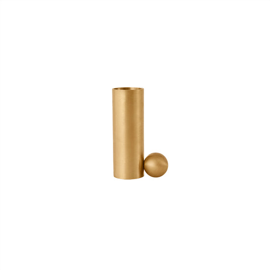 OYOY LIVING Palloa Solid Brass Candleholder - High Candleholder 301 Brushed Brass