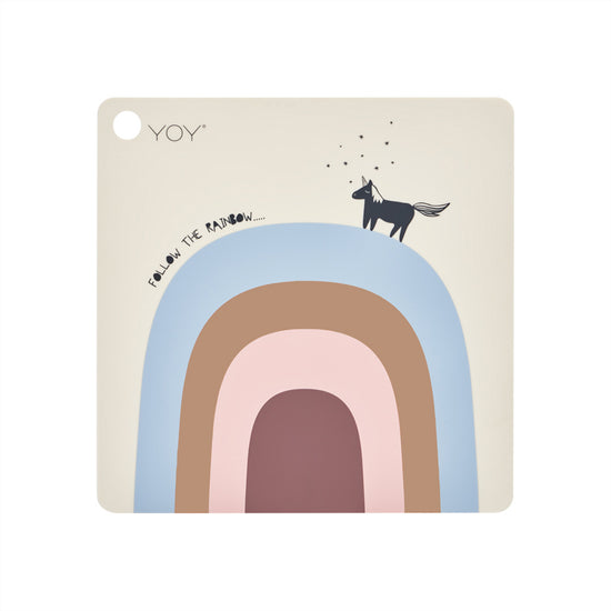 Laad afbeelding in Galerijviewer, OYOY MINI Placemat Follow The Rainbow Placemat 103 Beige
