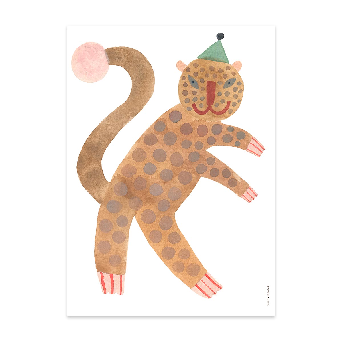 Charger l&amp;#39;image dans la galerie, OYOY LIVING Standing Leopard Elvis Poster Poster 908 Multi
