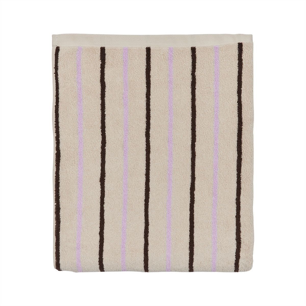 OYOY LIVING Raita Towel - 100x150 cm Towel 502 Purple / Clay / Brown