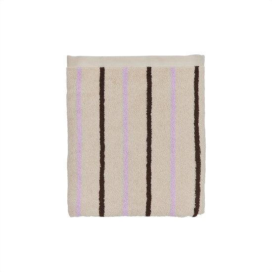 OYOY LIVING Raita Towel - 50x100 cm Towel 502 Purple / Clay / Brown