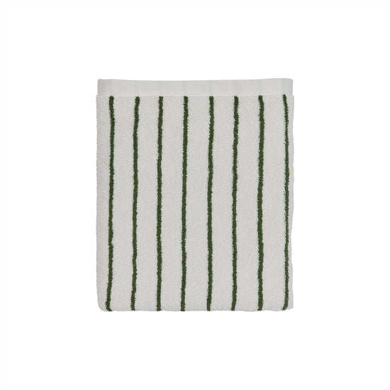 Laden Sie das Bild in den Galerie-Viewer, OYOY LIVING Raita Towel - 50x100 cm Towel 701 Green / Offwhite
