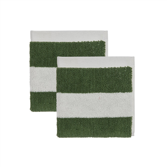 Indlæs billede i Gallery viewer, OYOY LIVING Raita Wash Cloth - Pack of 2 Towel 701 Green
