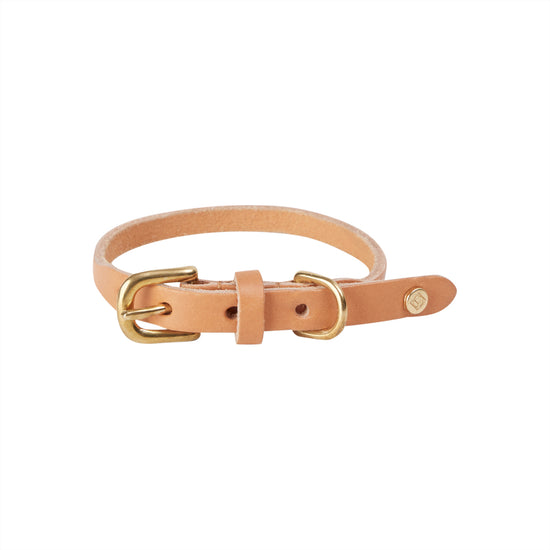 Indlæs billede i Gallery viewer, OYOY ZOO Robin Dog Collar - Small Collar &amp;amp; Leash 909 Natural
