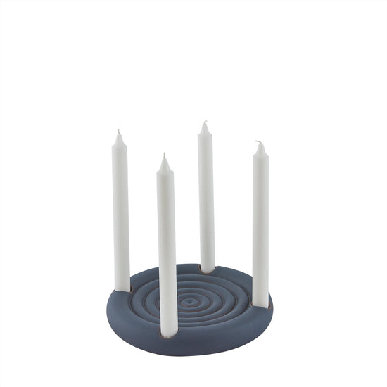 Indlæs billede i Gallery viewer, OYOY LIVING Savi Advent Candleholder Candleholder 607 Midnight Blue
