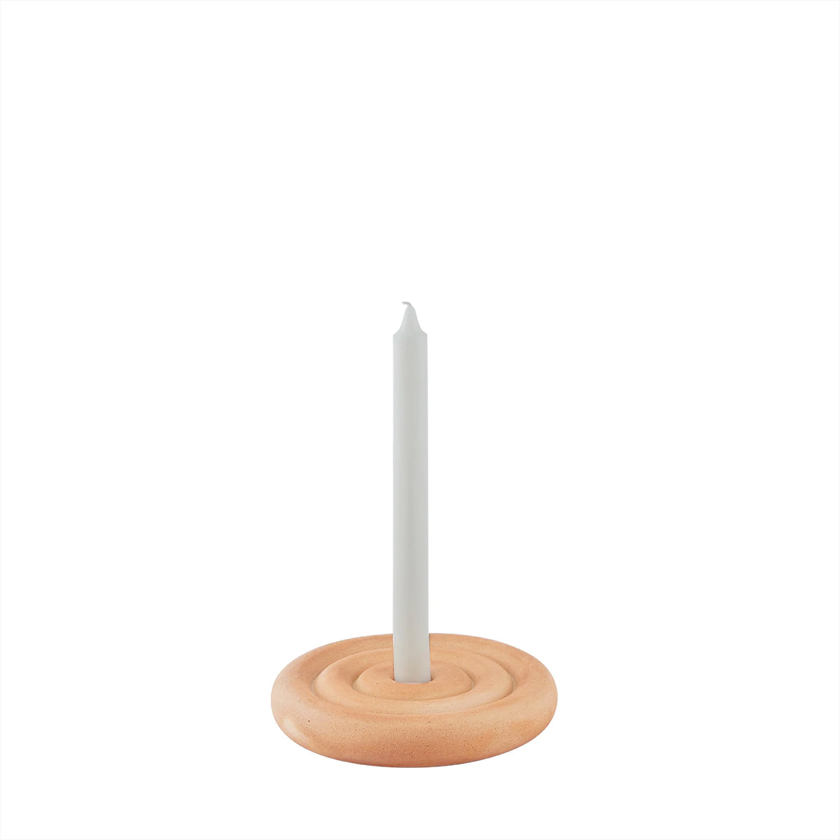 OYOY LIVING Savi Ceramic Candleholder - Low Candleholder 103 Beige