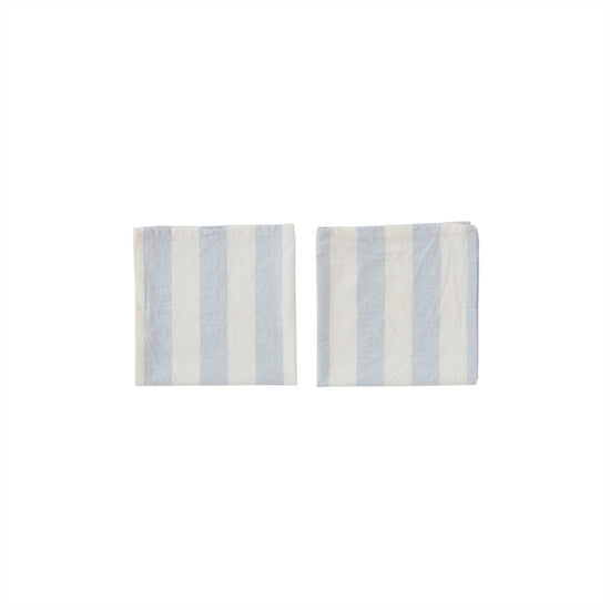 OYOY LIVING Striped Napkin - Pack of 2 Napkin 610 Ice Blue