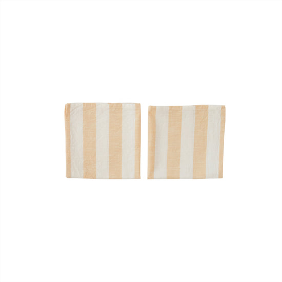 Laden Sie das Bild in den Galerie-Viewer, OYOY LIVING Striped Napkin - Pack of 2 Napkin 805 Vanilla

