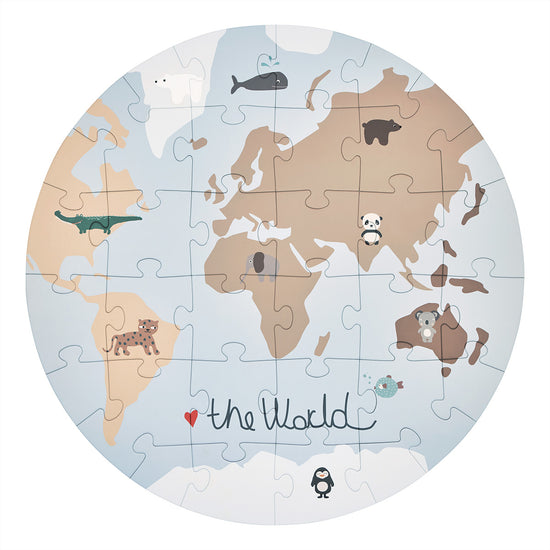 Indlæs billede i Gallery viewer, OYOY MINI The World Puzzle Toy 908 Multi
