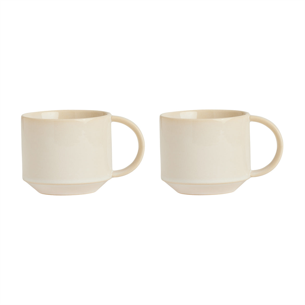 OYOY LIVING Yuka Cup - Pack of 2 Dining Ware 102 Offwhite