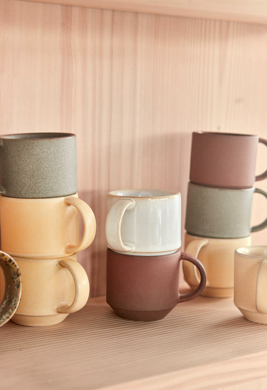 OYOY LIVING Yuka Cup - Pack of 2 Cup 205 Stone