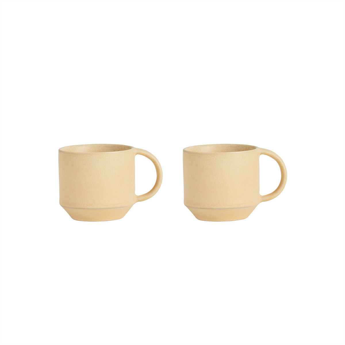 OYOY LIVING Yuka Espresso Cup - Pack of 2 Cup 806 Butter